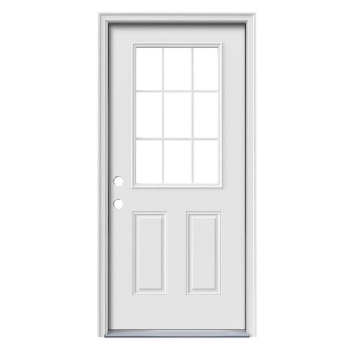 Puertas de cristal con marco de aluminio 